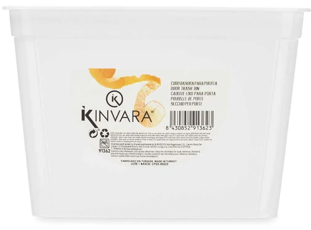 Suporte para Sacos do Lixo Branco Plástico 4 L (12 Unidades)