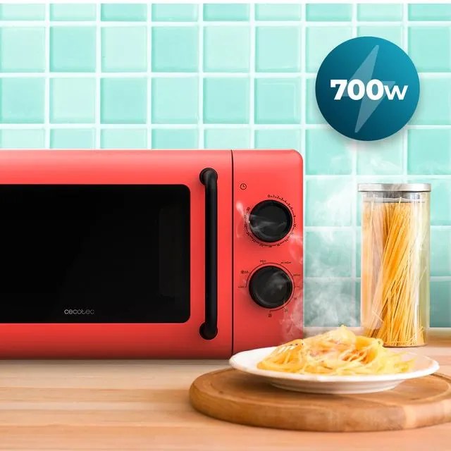 Microondas mecânico com grill de 700W e 20 L Proclean 3110 Red 