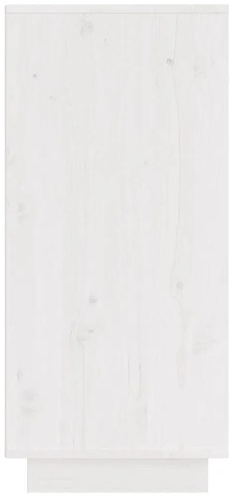 Aparador 31,5x34x75 cm madeira de pinho maciça branco