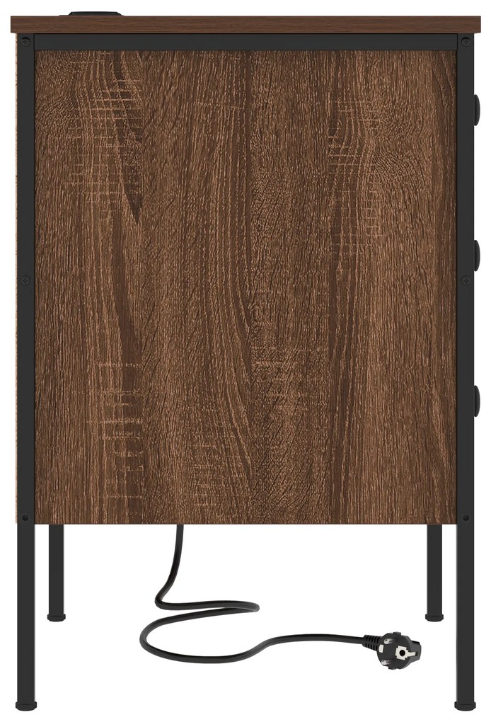 Armário de Cabeceira Carvalho castanho 42 x 41 x 61 cm