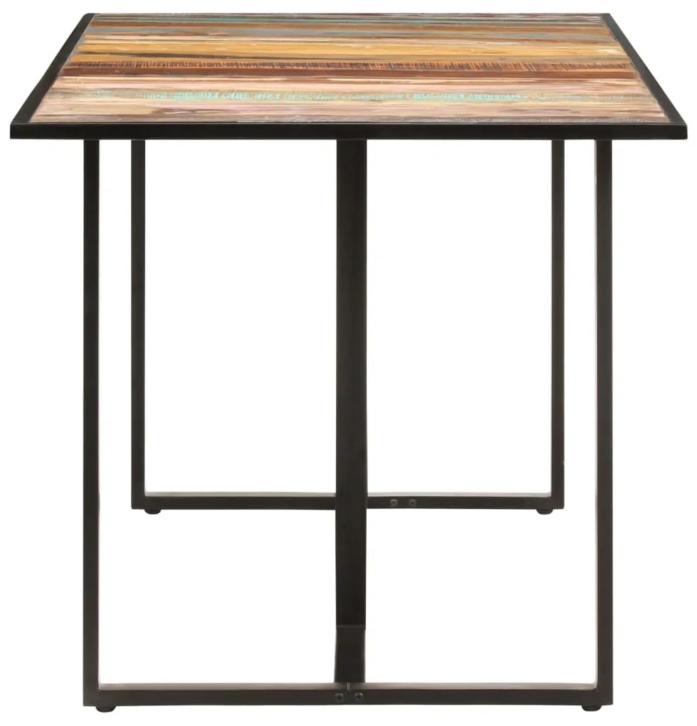 Mesa de jantar 160 cm madeira recuperada maciça