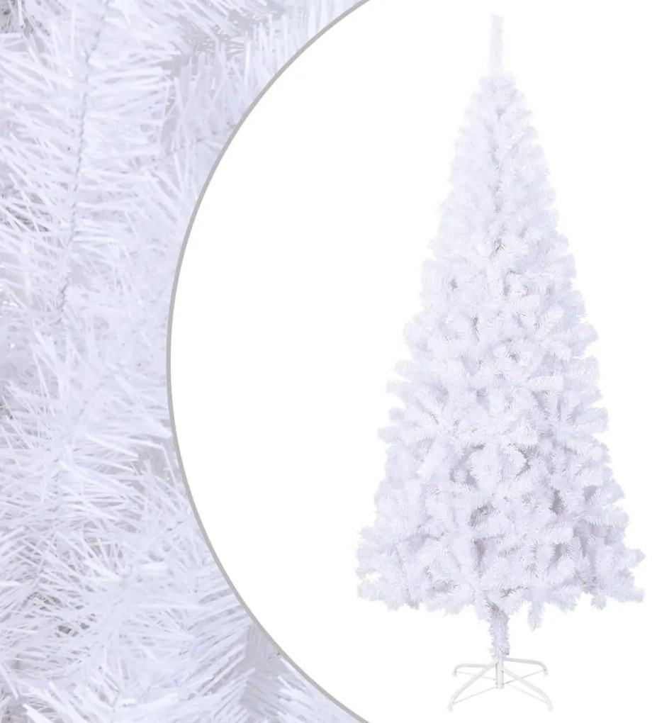 242421 vidaXL Árvore de Natal artificial com suporte de aço 210 cm 910 ramos