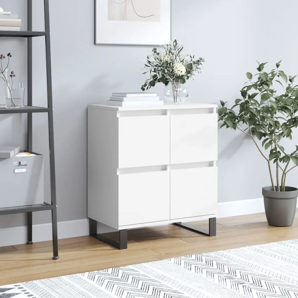 vidaXL Aparador 60x35x70 cm derivados de madeira branco