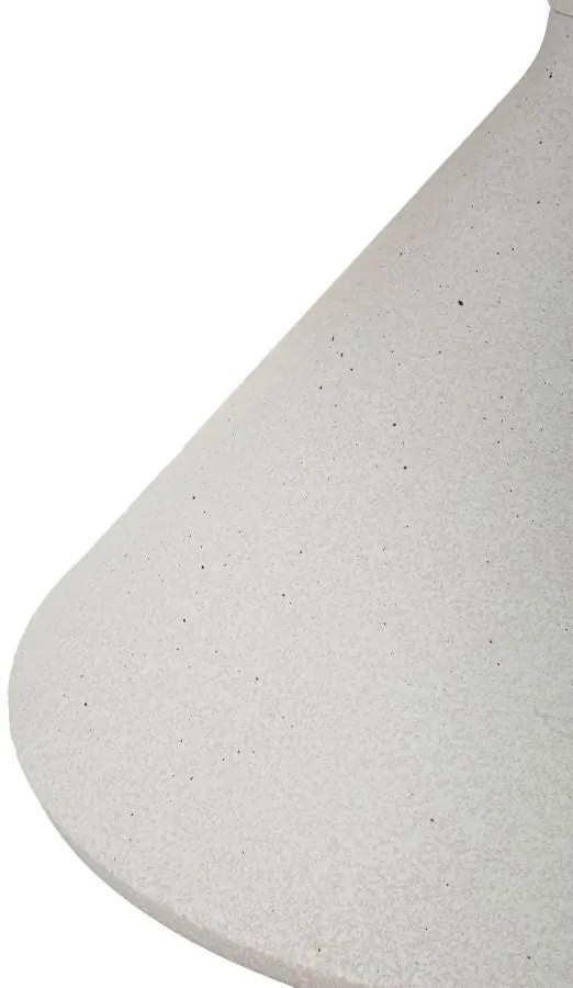 Mesa de Centro White - Base de Ferro e Topo Cerâmico Branco - Ø 42 cm