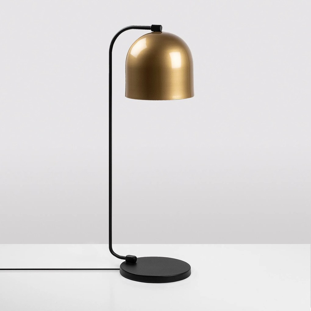 Candeeiro de Mesa Epika – Dourado/Preto – 17 x 22 x 60 cm