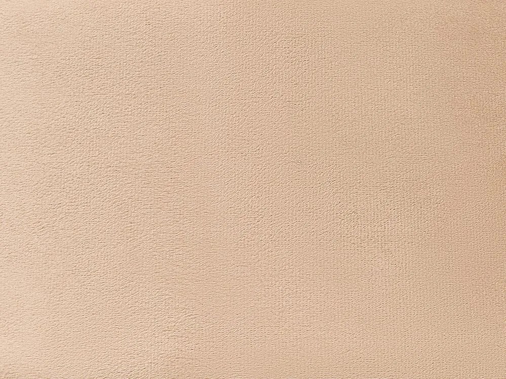 Tamborete com arrumação em veludo creme NEELY Beliani