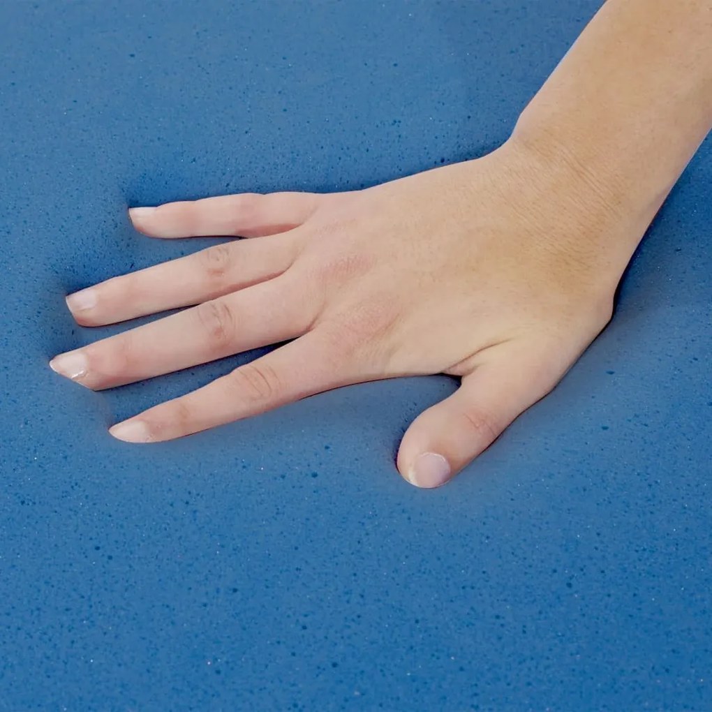 Colchão 100x200 cm espuma viscoelástica c/ memória 18 cm