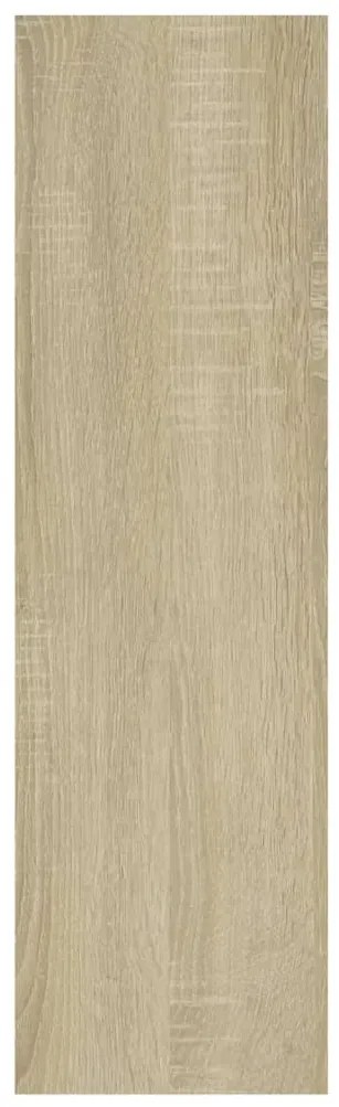 Estante de parede 75x16x55 cm contraplacado carvalho sonoma