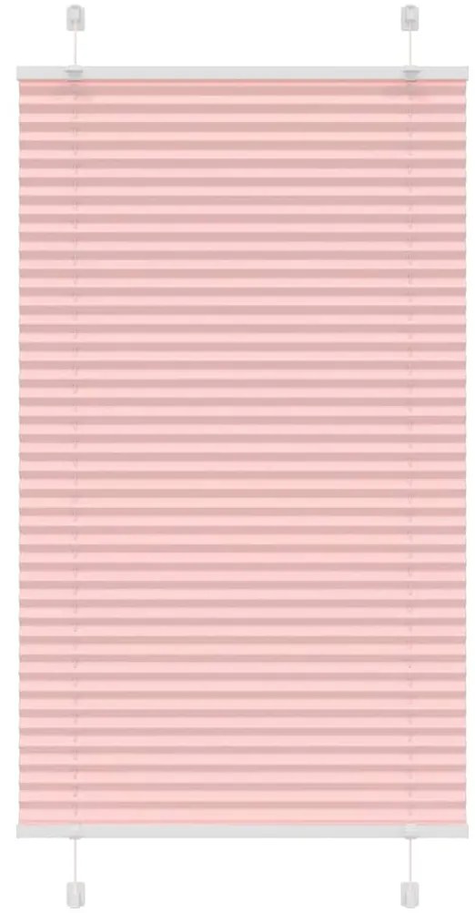 Rosa Plissada Cega 70x150 cm Largura Tecido 69,4 cm Poliéster