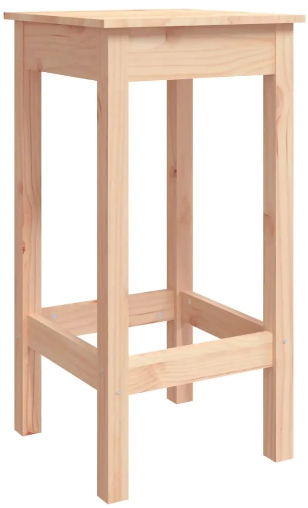 Cadeiras de bar 2 pcs 40x40x78 cm madeira de pinho maciça