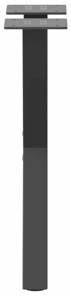 Pés para mesa de centro em formato de X, 2 peças, antracite, 28x(42-43