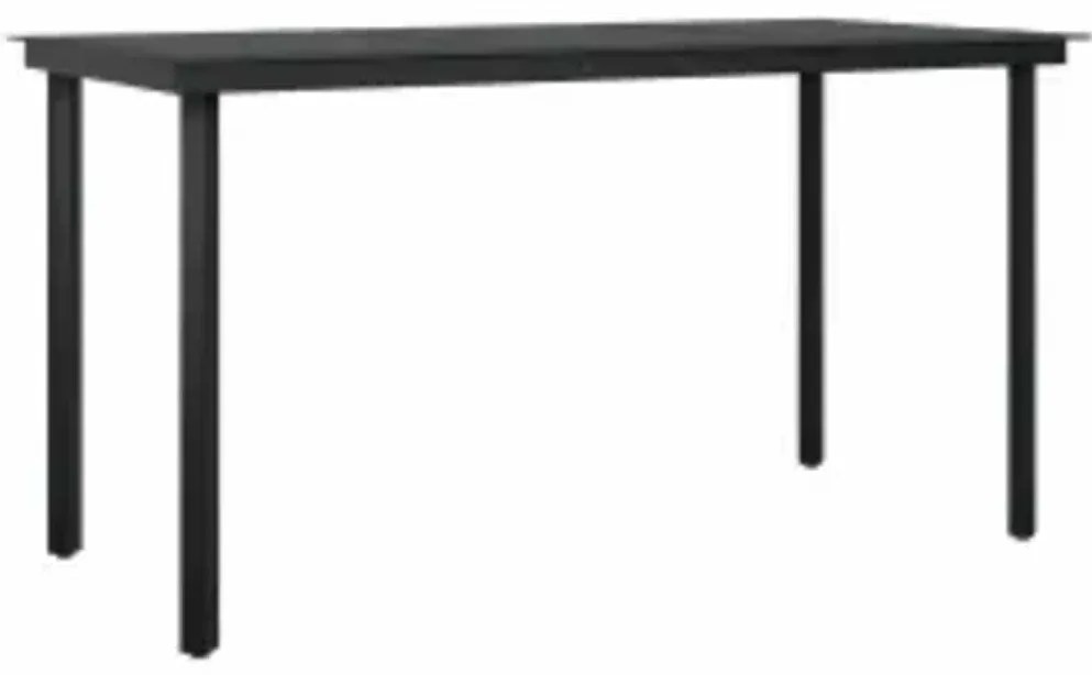 Conjunto jantar jardim 5 peças almofadas vidro vime cinzento PE