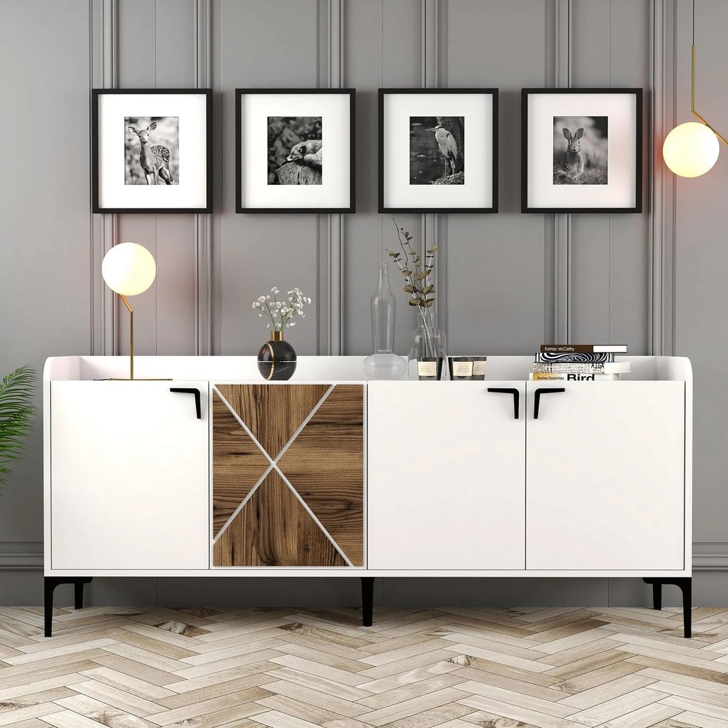 Console Venedik – Branco – 180x78x35 cm