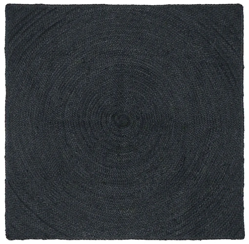 vidaXL Tapete Cinza Escuro 160 x 160 cm Juta