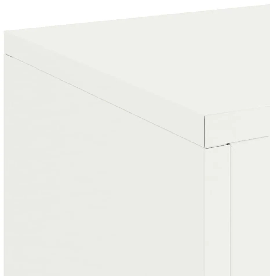 Conjunto de 2 Suportes de Plantas ao Ar Livre em branco, 24x24x55 cm,