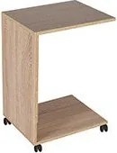 Mesa de Apoio "Volare" - Carvalho Sonoma - 35x65x45cm - Design Moderno