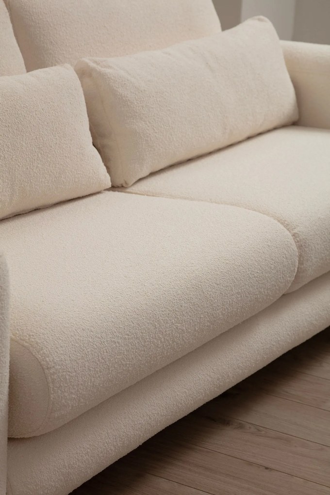 Sofá de 2 Lugares Lily – Creme – 180 cm x 97 cm x 73 cm