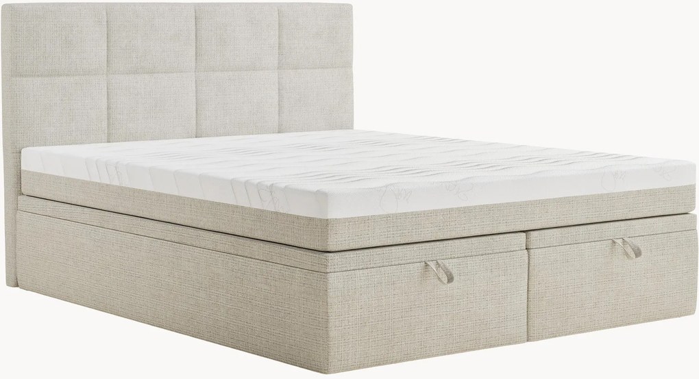 Cama divã em chenille artesanal com arrumação Umage, H3