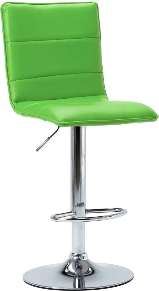 Cadeira de bar couro artificial verde