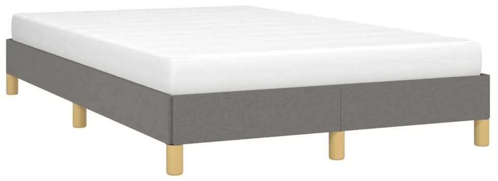 Estrutura de cama sem colchão cinza escuro 120x190 cm tecido