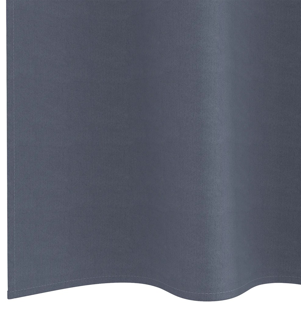 Cortinas opacas 2 pcs Cinzento-escuro 245 x 140 cm Poliéster
