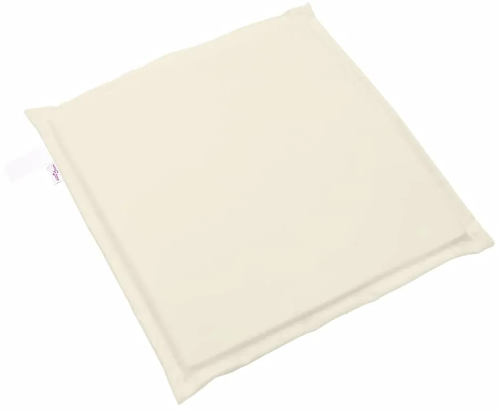 Almofadas de assento de jardim 6 pcs 45x45x2 cm cor creme