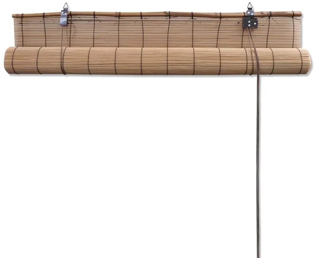 Estores de rolo bambu 2 pcs 120 x 220 cm