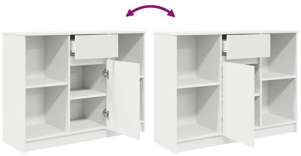 Aparador c/ gaveta 101x35x76 cm derivados de madeira branco