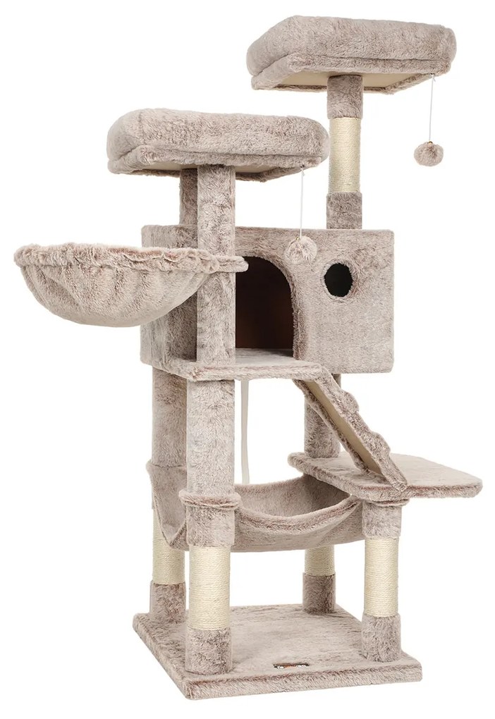 Arranhador para gatos FEANDREA PCT162M01 com capa macia - Marrom claro