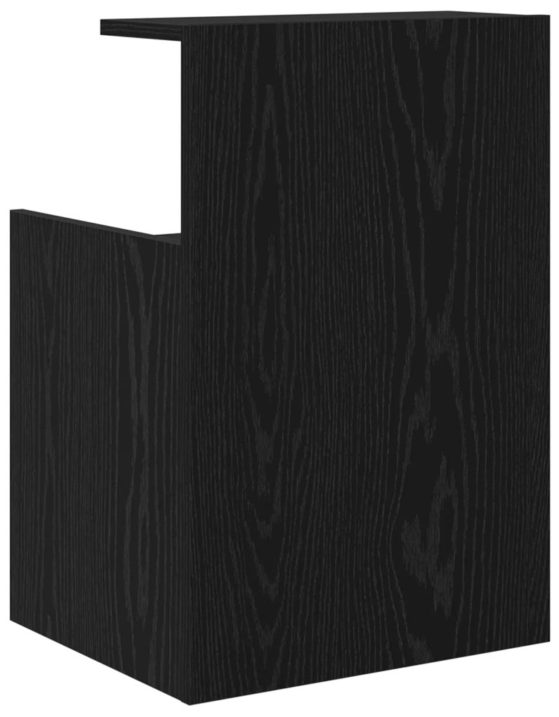 Cômodas de Cama 2 pcs Carvalho Preto 40x35x60 cm Madeira Engenheirada
