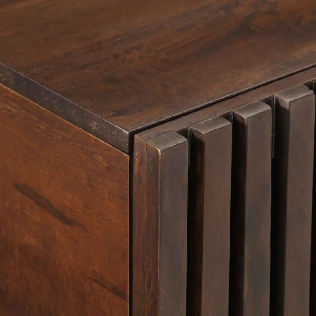 Mesa de centro 80x51x40 cm madeira de mangueira maciça castanho