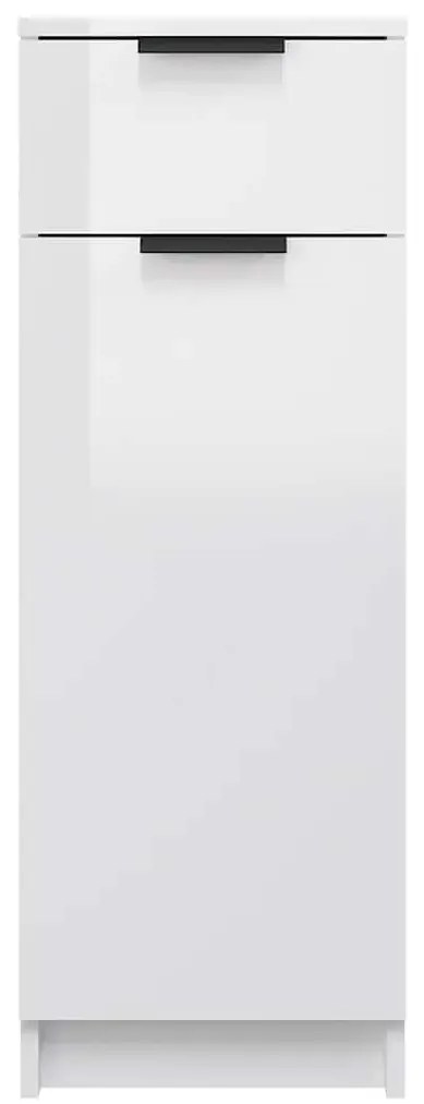 Armário casa 32x34x90 cm derivados de madeira branco brilhante