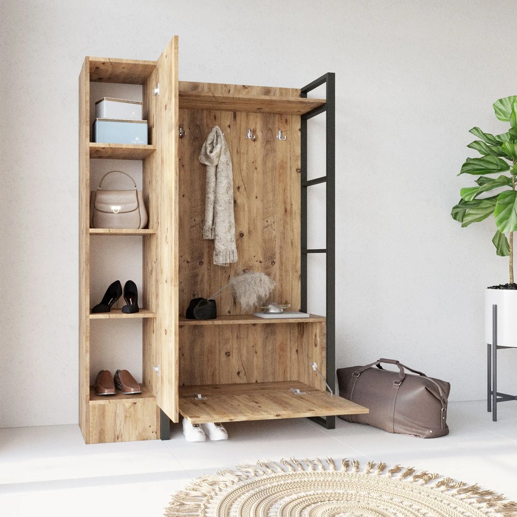 Hall Stand ML16 – Pinheiro Atlântico – 90x180x34 cm