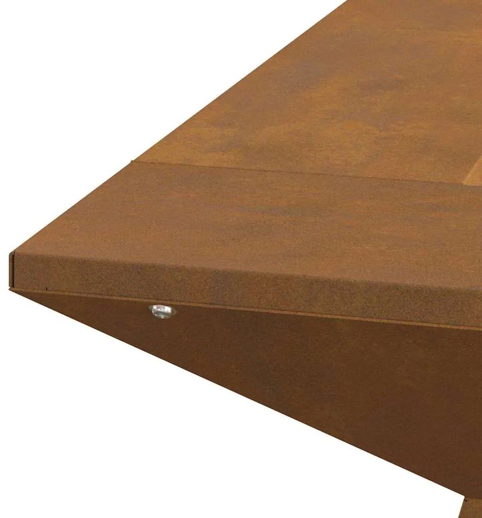 Lareira 60x60x50 cm Ferro Envelhecido