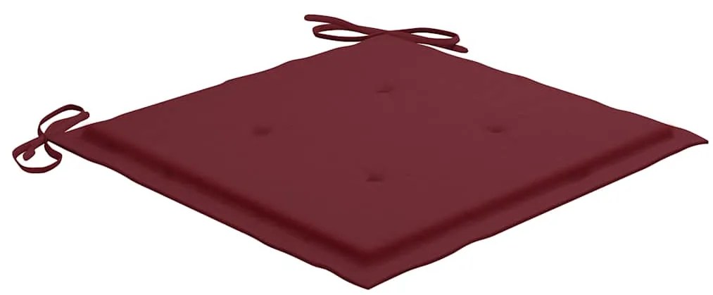 Cadeiras exterior dobráveis c/ almofadões 6 pcs acácia maciça