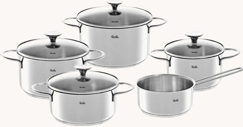 Conjunto de panelas Copenhagen, conjunto de 9, vários tamanhos