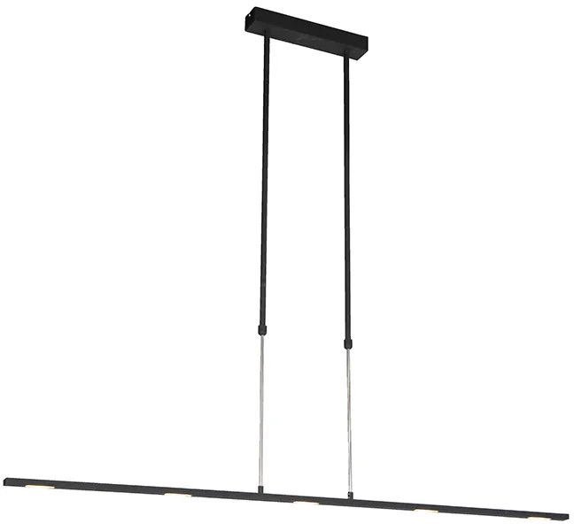 Candeeiro de suspensão moderno com LED preto - Bold