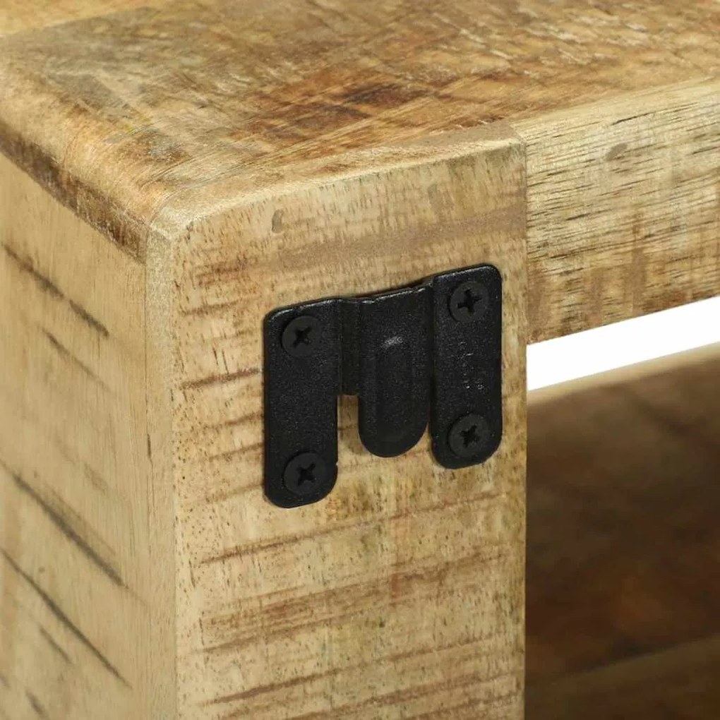 Gabinete de TV 80x30x25 cm Madeira Maciça Áspera