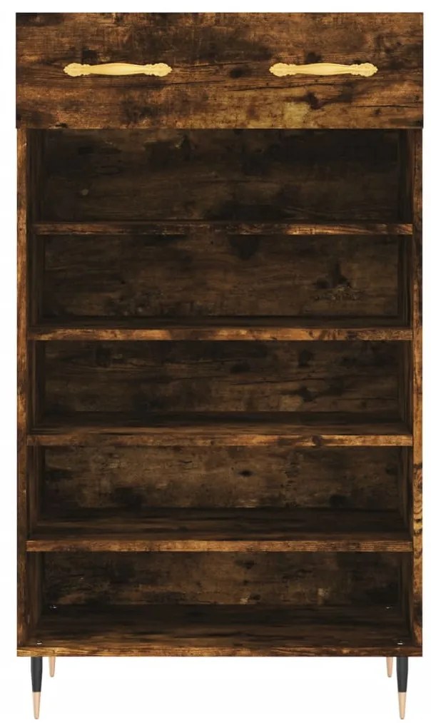 Sapateira 60x35x105 cm derivados de madeira carvalho fumado