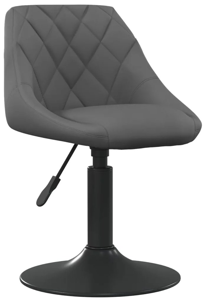 vidaXL Cadeira de jantar veludo cinzento-escuro