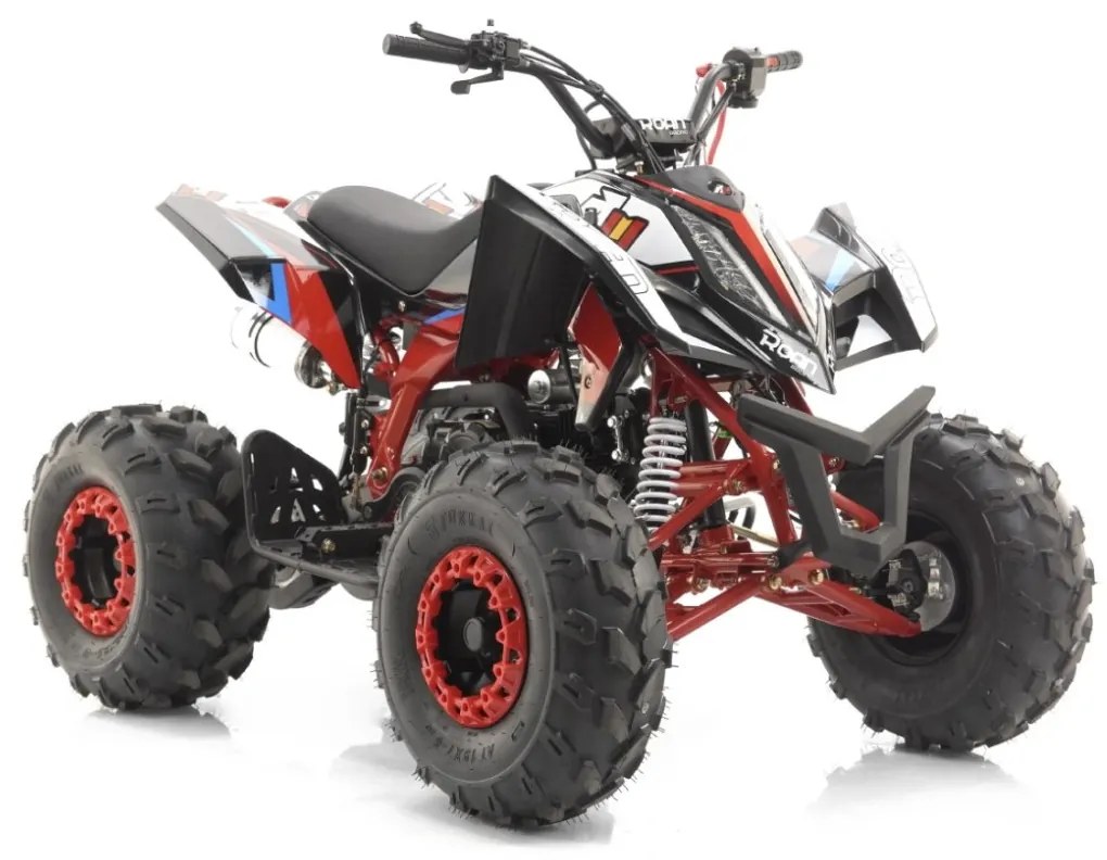 MINI MOTO 4 GASOLINA PARA CRIANÇAS velocidade até 45Km/h Roan 125cc semiautomático Falcon RN-1-2-3 R8 AZUL