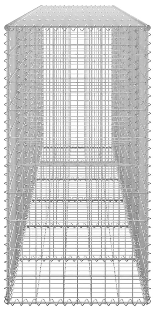 Muro gabião com tampas aço galvanizado 300x50x100 cm