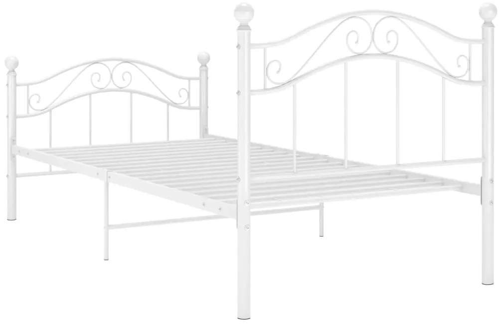 Estrutura de cama 100x200 cm metal branco