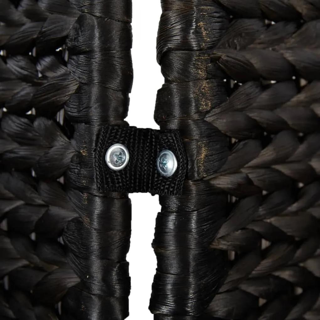 Biombo de 5 painéis 205x180 cm jacinto de água preto