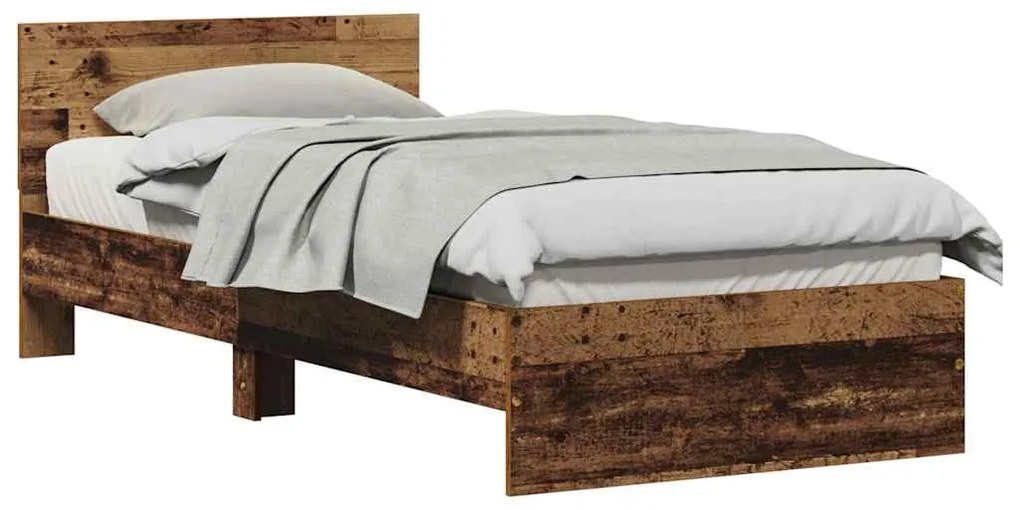 estrutura de cama Madeira Velha 90x200 cm Madeira Ingenheirada