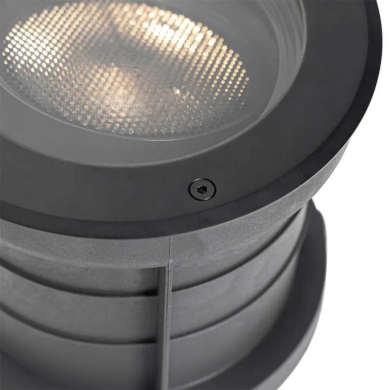 Conjunto de 6 focos de chão AR111 ajustáveis IP65 - Delux Honey Moderno