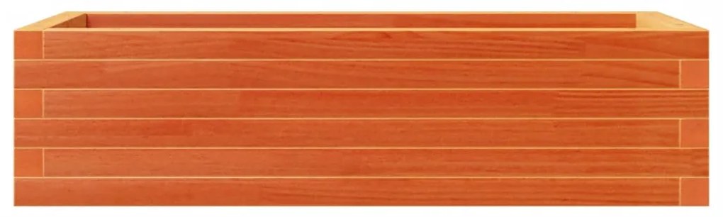 Vaso/floreira de jardim 90x40x23 cm pinho maciço castanho-mel