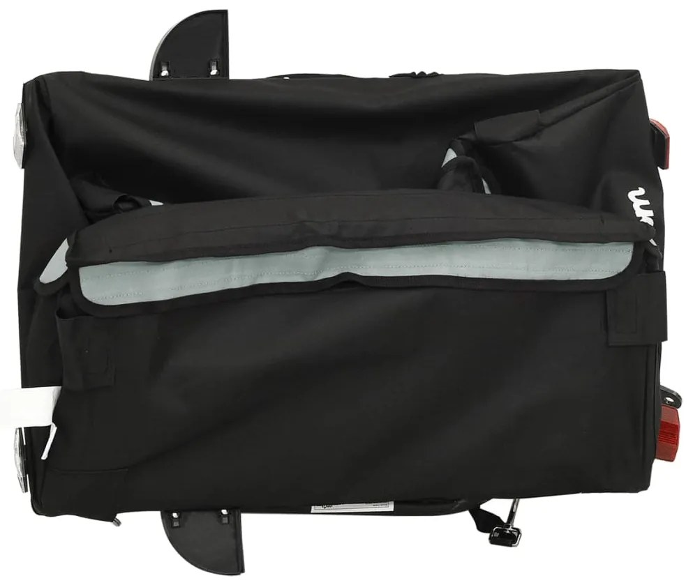 Reboque para bicicleta 30 kg ferro preto e cinza