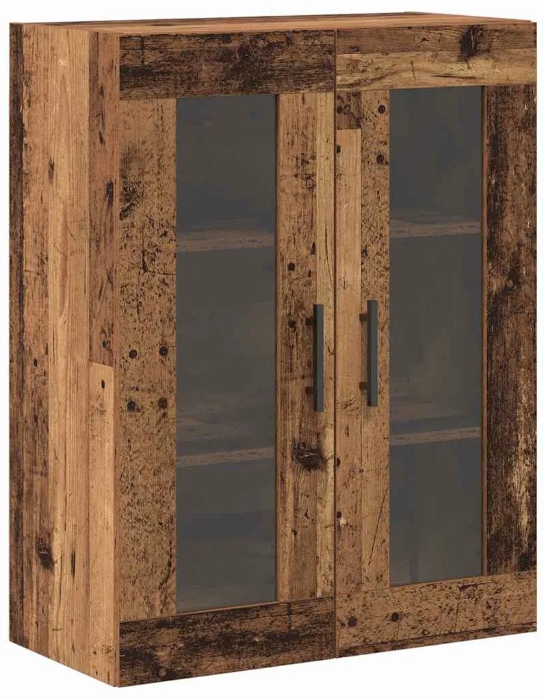 Armários Suspensos 2 peças Madeira Antiga 69,5 x 34 x 90 cm