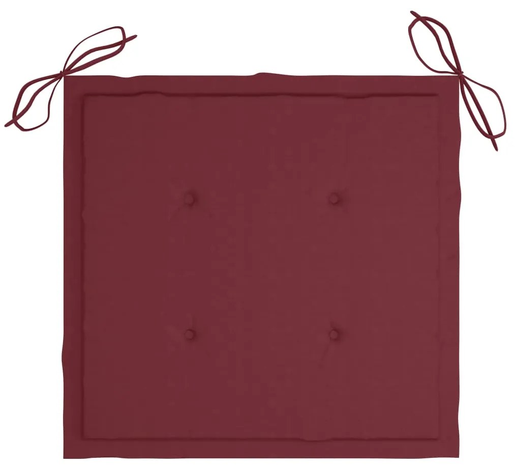Cadeiras de jardim c/ almofadões 4 pcs madeira de acácia maciça